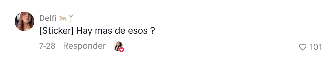 Comentario de una persona sobre amooor